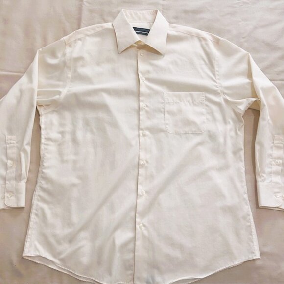 ML Material London Mens Shirt L Pale Yellow Button down Coolest Comfort read - Picture 1 of 8